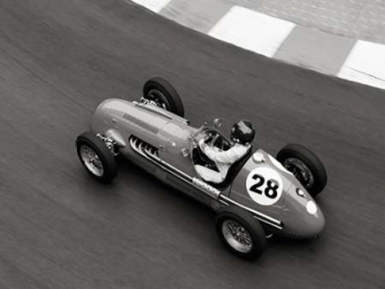 Historical race car at Grand Prix de Monaco Poster Print by Peter Seyfferth - Item # VARPDX3AP3254